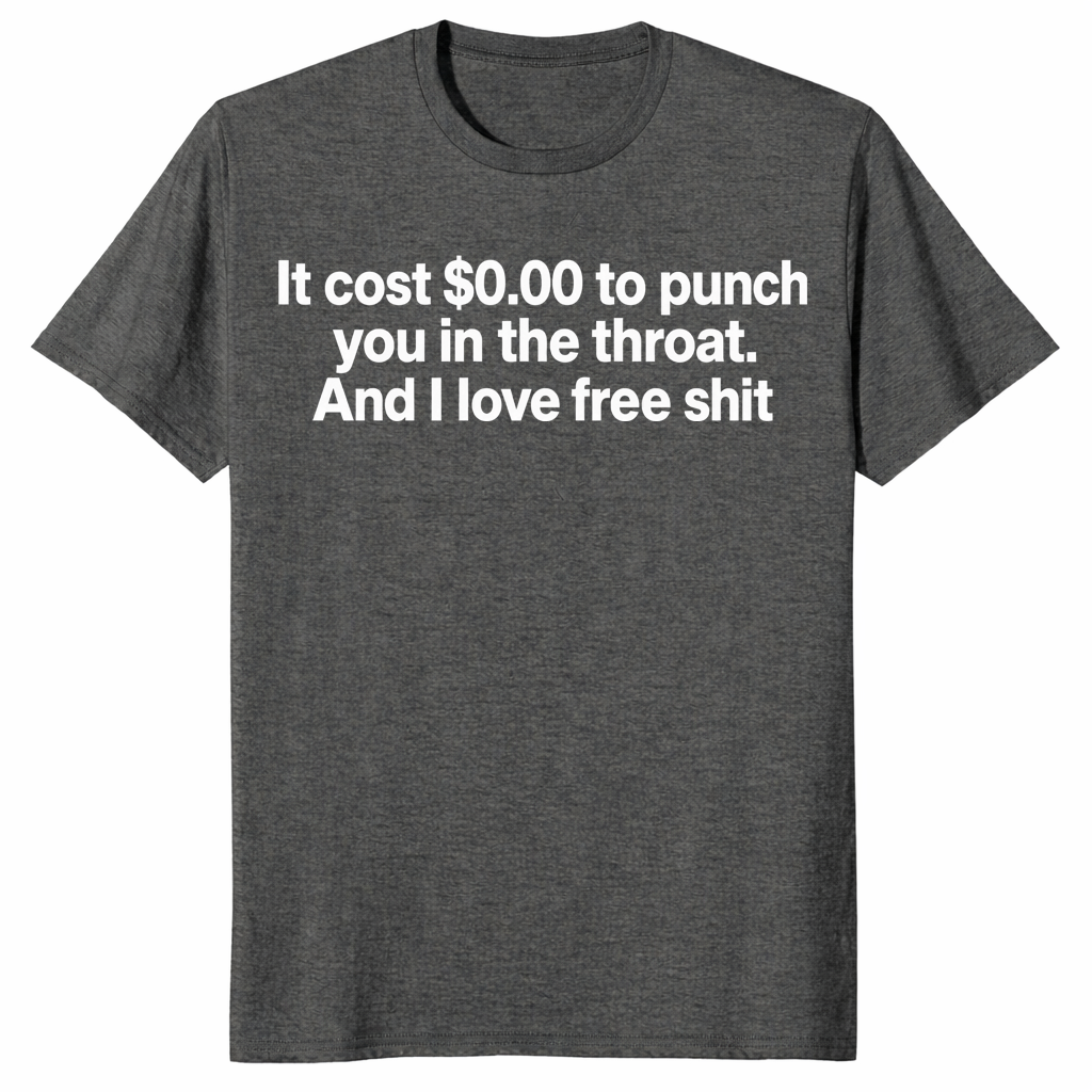 Throat punch shirt in dark heather