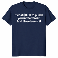 Throat punch shirt in navy