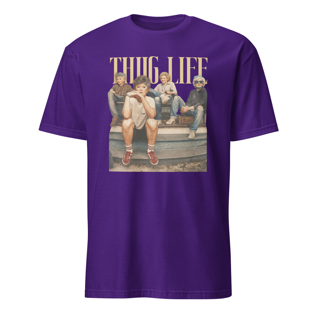Thug Life Shirt in Purple – Vintage Funny Unisex T-Shirt