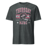 Dark Heather Thursday NJHC Helmet T-Shirt with MetLife Stadium design by Cuccico