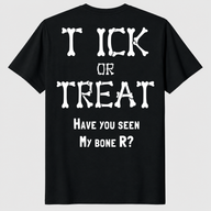 Tick Or Treat Boner Shirt in black