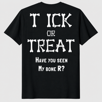 Tick Or Treat Boner Shirt in black