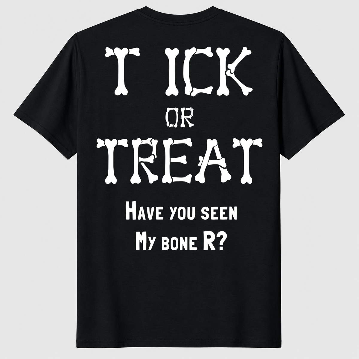 Tick Or Treat Boner Shirt in black