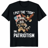Black Tism In Patriotism shirt with funny USA meme design