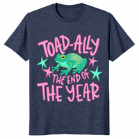 Toad-Ally teacher tee with cheerful frog design for summer break celebration