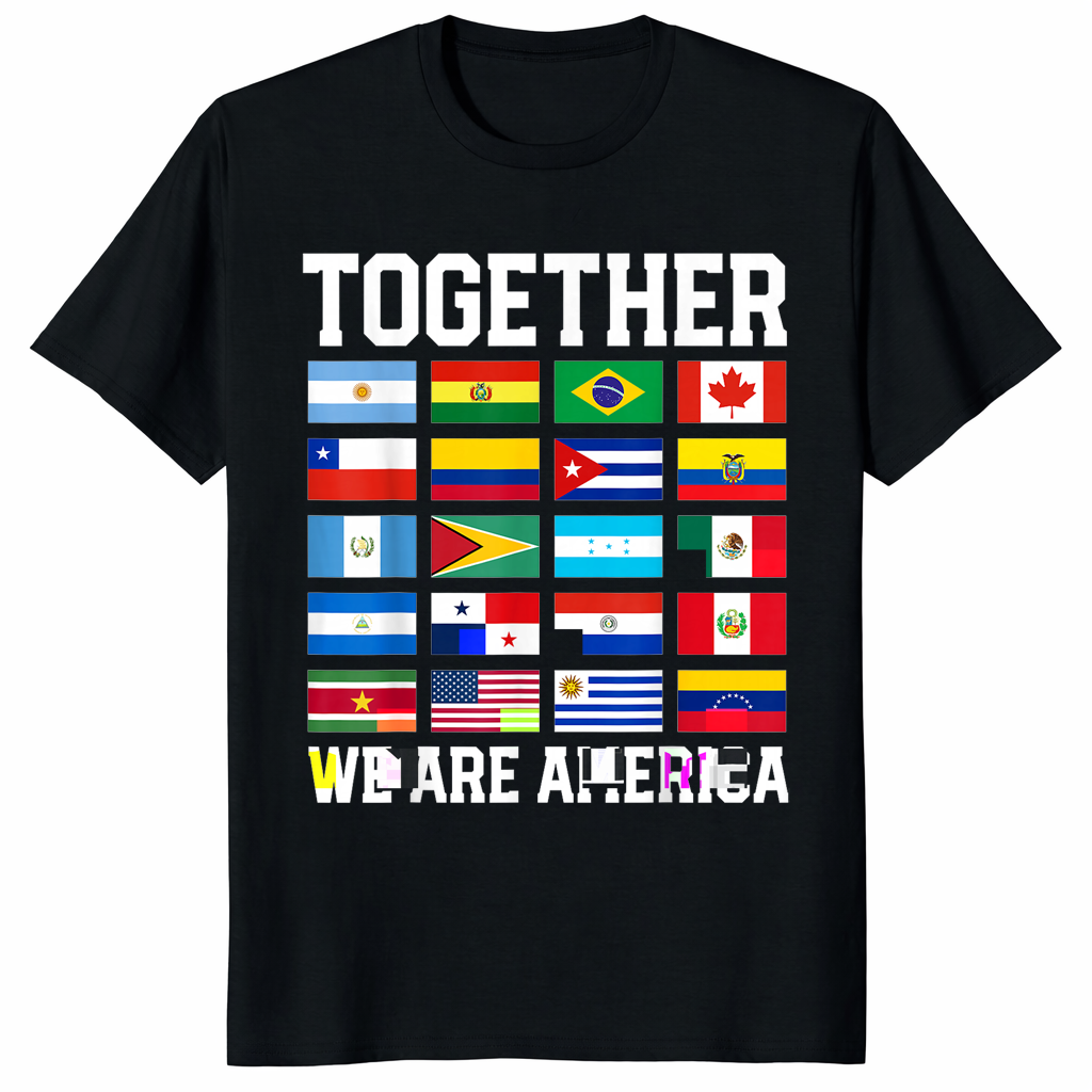 Together We Are America Shirt featuring America Flags Shirt