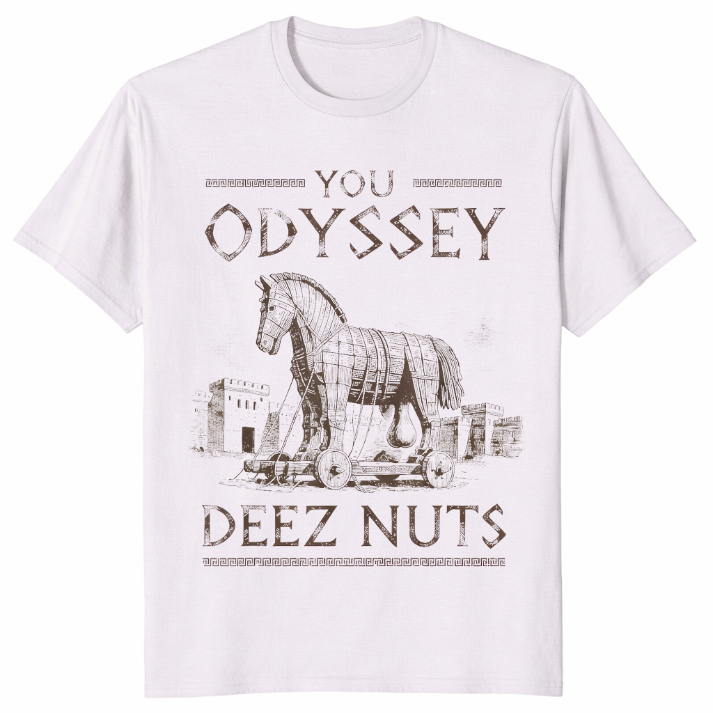 Trojan horse shirt in ice grey