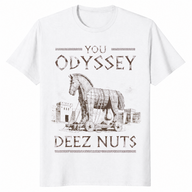 Trojan horse shirt in white