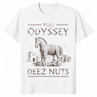Trojan horse shirt in white