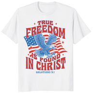 True Freedom in Christ Shirt – Christian Faith Bible Verse Tee | Cuccico | Cuccico
