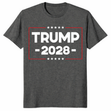Dark heather trump 2028 shirt front print