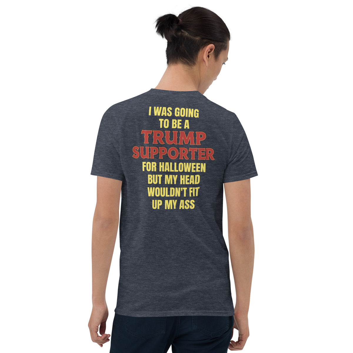 Trump Halloween shirt in heather navy