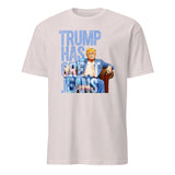 Trump Has Great Jeans Shirt denim shirt in western denim style ice grey color