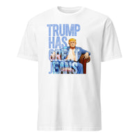 Trump Has Great Jeans Shirt denim shirt in western denim style white color