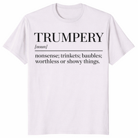 Trumpery definition shirt in ice grey with funny anti Trump dictionary definition
