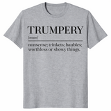 Trumpery definition shirt in sport grey with funny anti Trump dictionary definition