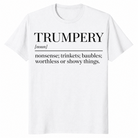 Trumpery definition shirt in white with funny anti Trump dictionary definition