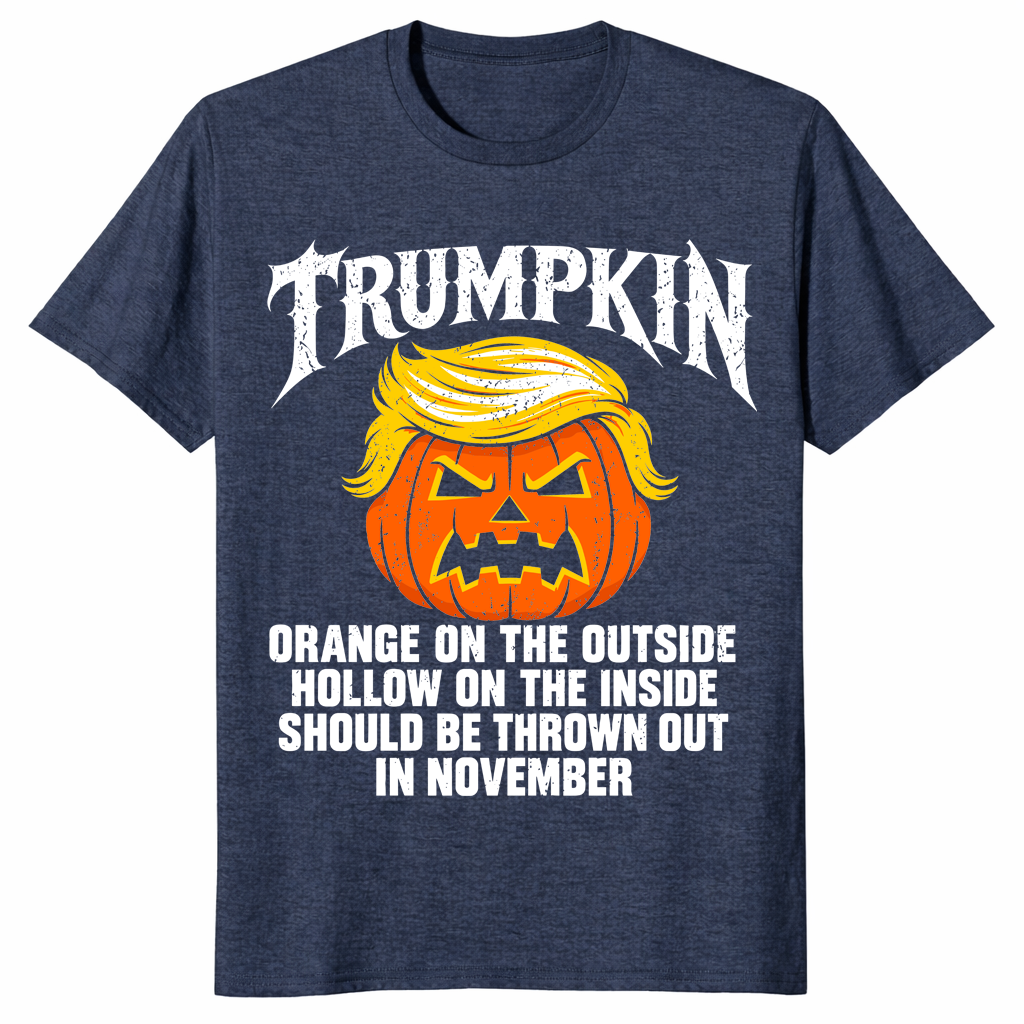 Trumpkin shirt in heather navy