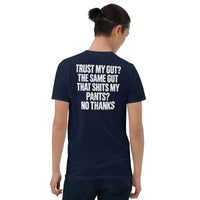 Trust my gut shirt in navy