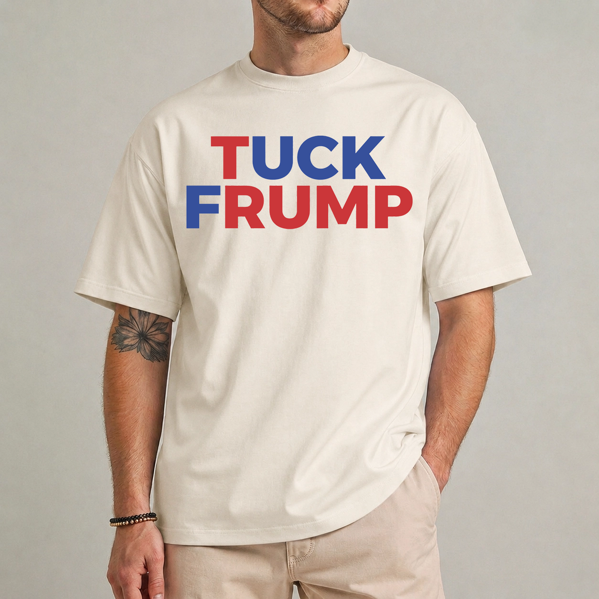 Tuck Frump Anti Trump Shirt Natural – Political Protest Gift Tee