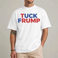 Tuck Frump Anti Trump Shirt White – Anti Trump Wordplay Protest Tee