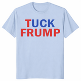 Light blue tuck frump shirt front print