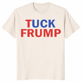 Natural tuck frump shirt front print