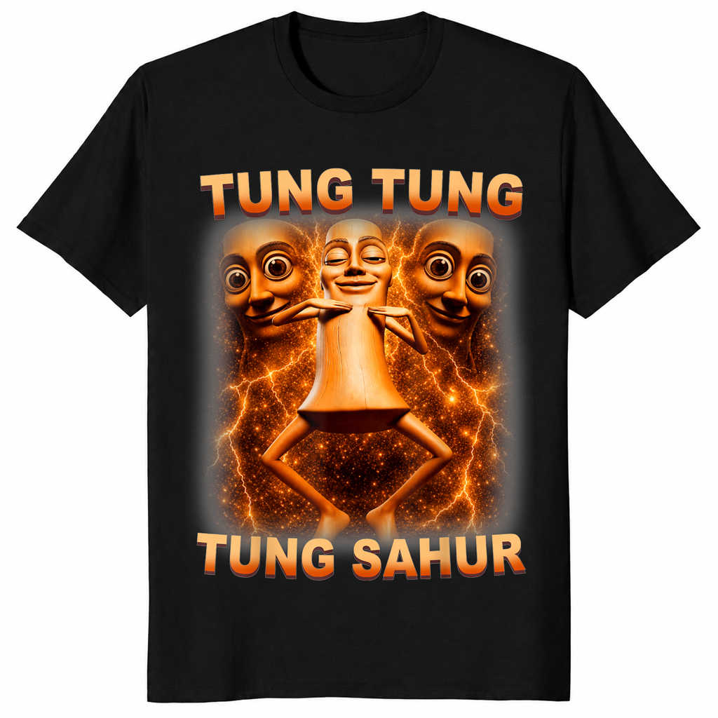 Tung Tung Tung Sahur Is Calling Funny Brainrot Meme T-Shirt | Cuccico