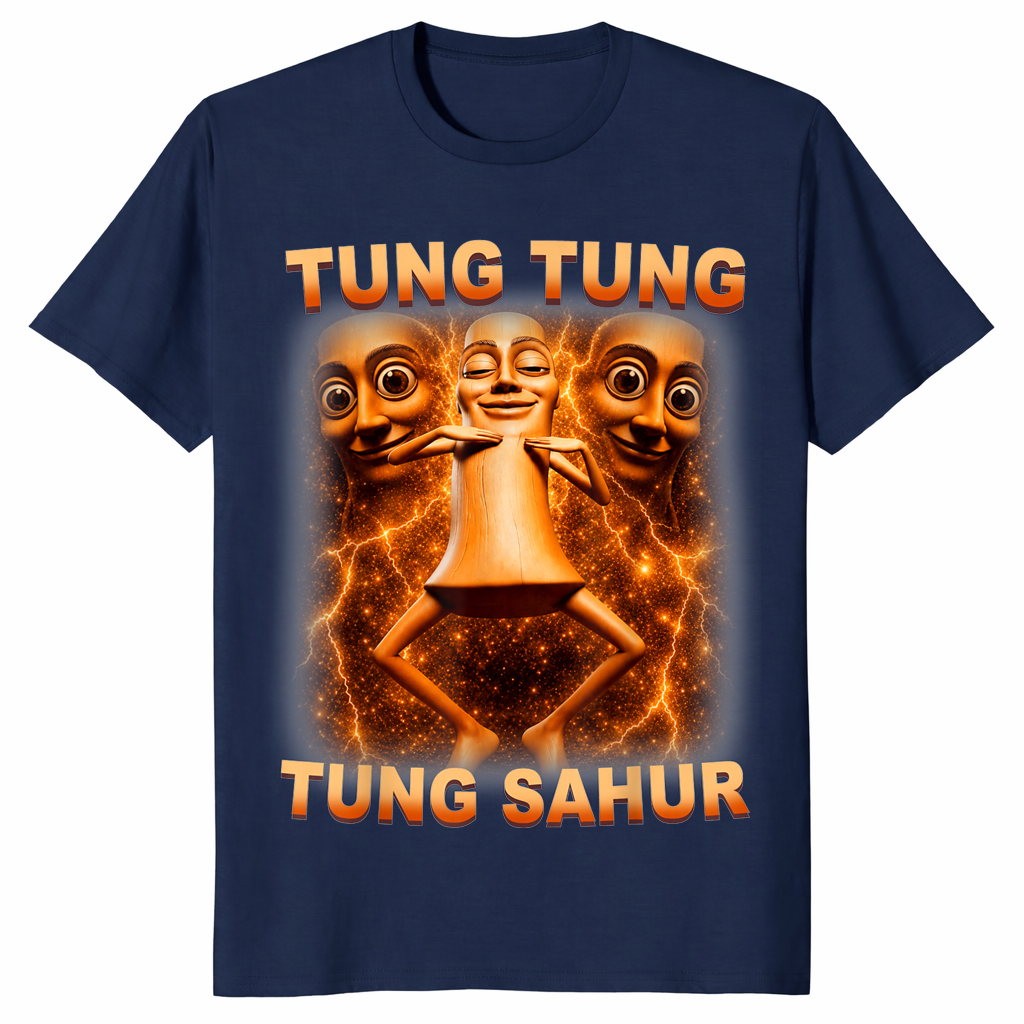 Tung Tung Tung Sahur Is Calling Funny Brainrot Meme T-Shirt | Cuccico