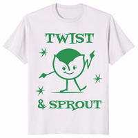 Twist and Sprout Christmas shirt in ice grey