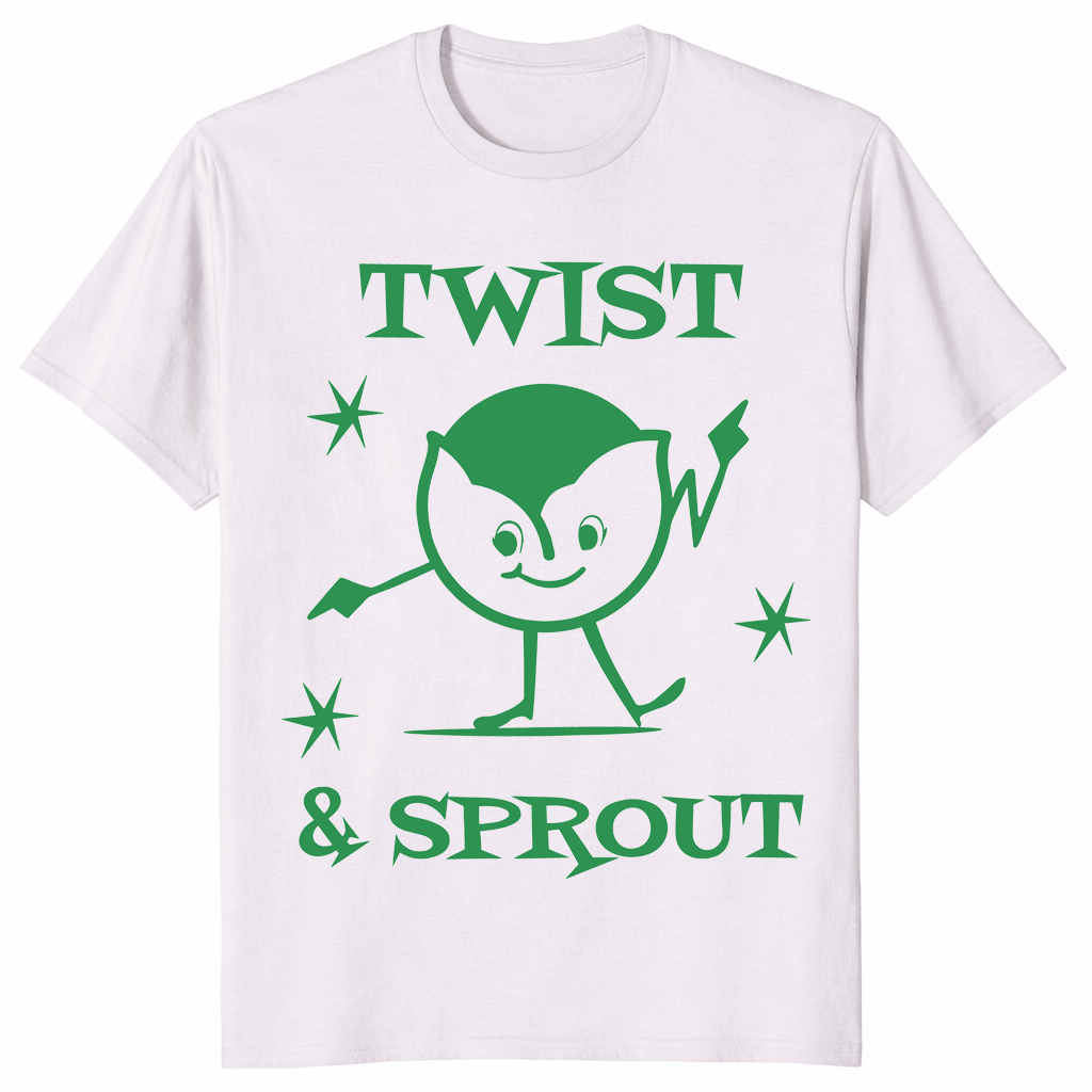 Twist and Sprout Christmas shirt in ice grey
