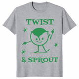 Twist and Sprout Christmas shirt in sport grey