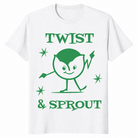 Twist and Sprout Christmas shirt in white