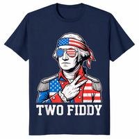 Two Fiddy George Washington Tee | America 250th Anniversary Shirt | Cuccico