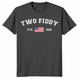 Two Fiddy 1776-2026 American Flag 250th Anniversary Tee | Cuccico