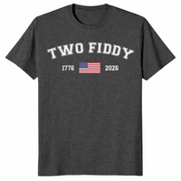 Two Fiddy 1776-2026 American Flag 250th Anniversary Tee | Cuccico