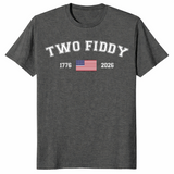 Two Fiddy 1776-2026 American Flag 250th Anniversary Tee | Cuccico
