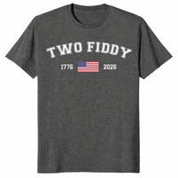 Two Fiddy 1776-2026 American Flag 250th Anniversary Tee | Cuccico