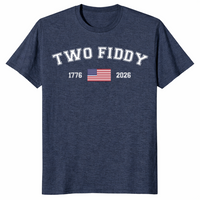 Two Fiddy 1776-2026 American Flag 250th Anniversary Tee | Cuccico