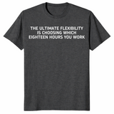 Ultimate Flexibility shirt dark heather grey