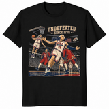 Undefeated since 1776 shirt in black 4th of July patriotic tee
