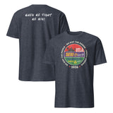 Heather Navy Union Strong 2026 labor movement tee with UTLA SEIU Teamsters AALA graphic