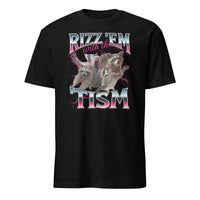 Autism Rizz Em With The Tism Autistic Racoon T-Shirt - Cuccico Design