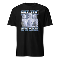 AI Baby Meme T-Shirt – Funny “Say You Swear” Holding Laugh Brainrot Tee | Cuccico | Cuccico