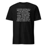 Honey Badger Drinks When He Wants T-Shirt | Viral Twitter Meme Tee | Cuccico