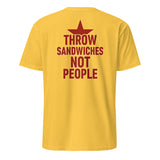 Throw Sandwiches Not People Shirt – Sandwich Guy Tee 2025 | Cuccico | Cuccico Design