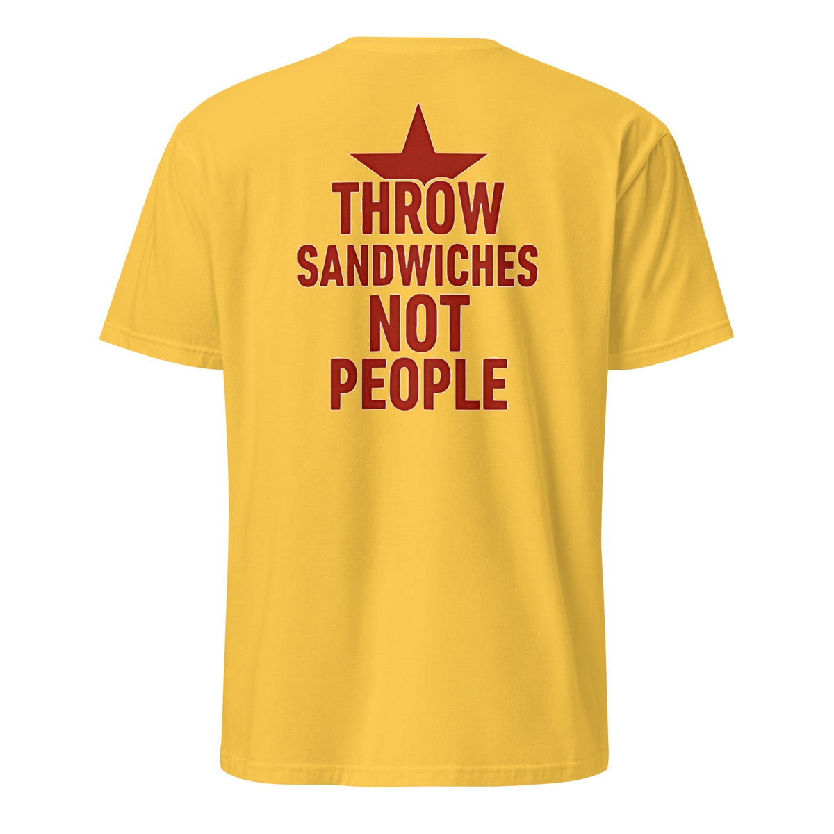 Throw Sandwiches Not People Shirt – Sandwich Guy Tee 2025 | Cuccico | Cuccico Design