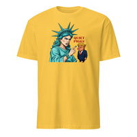 Quiet Piggy Liberty T-Shirt – Funny Anti-Trump Pig Satire Tee | Cuccico | Cuccico
