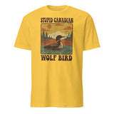 Stupid Canadian Wolf Bird Shirt – Funny Loon T-Shirt | Vintage Wolf Bird Graphic Tee by Cuccico | Cuccico