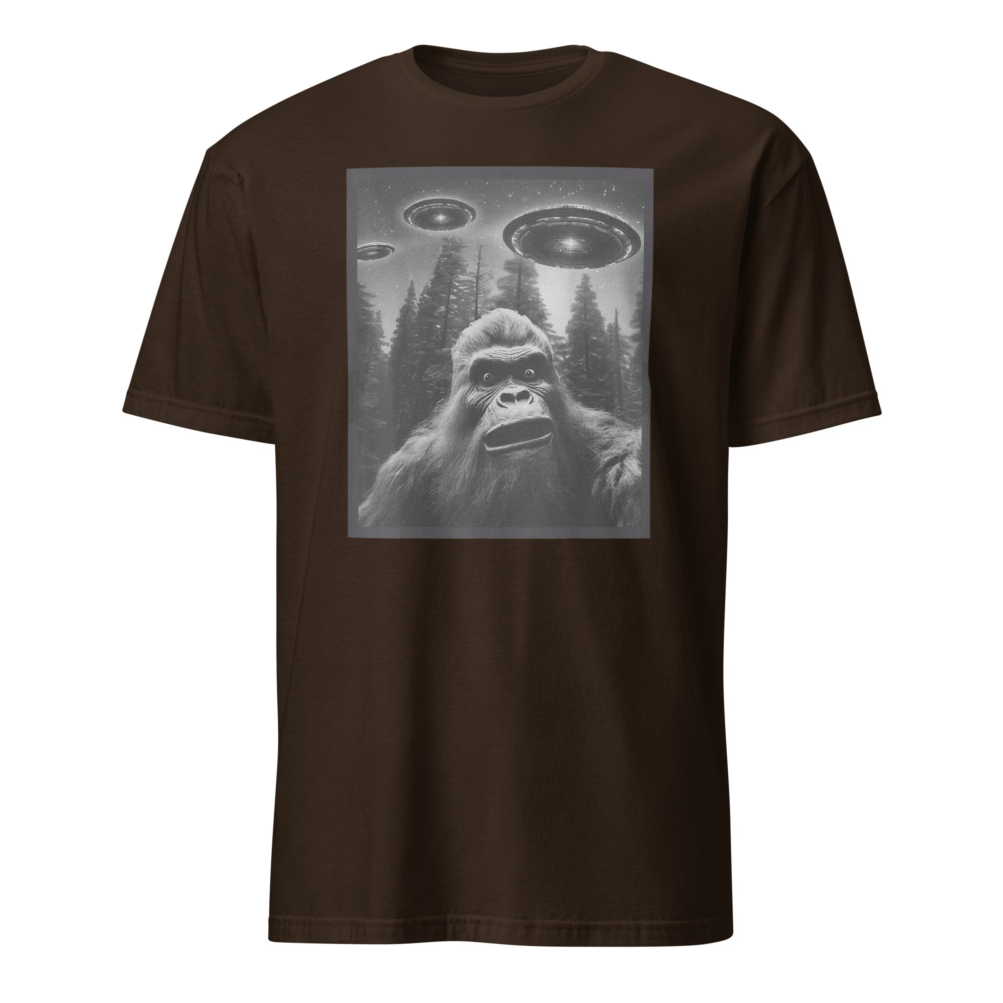 Bigfoot Sasquatch Alien UFO T-Shirt - Cuccico Design